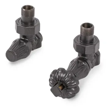 Angled thermostatic regulating valve set „Artistic”
