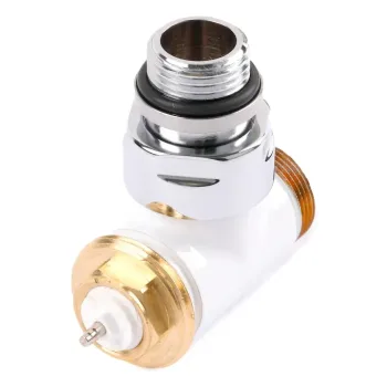 Angled thermostatic valve