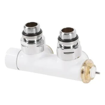 Integrated angled thermostatic valve